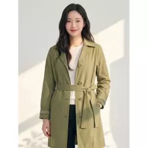 크로커다일레이디올리브 소매자수 간절기 트렌치코트 CLCMCT101