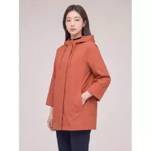 크로커다일레이디오렌지 면 소재 혼방 심플 후드 집업 CLCMJP103