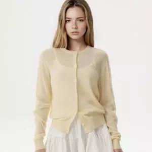 후아유 Linen Blend Plain Cardigan WHCKG25HCKG2524F