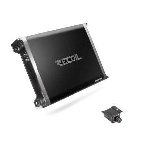 리코일 RED600-1 1320와트 클래스-D 자동차 오디오 모노 블록 서브우퍼 앰프 | 1옴 안정형 리모트 베이스 노브 포함