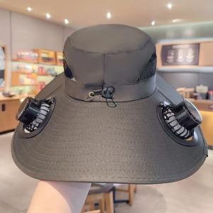 태양광 usb 충전 선풍기 모자 낚시 등산 야외 작업용 벙거지 챙 넓은 햇빛 차단 자외선 방지