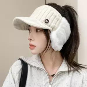 3색 1개 골프모자 니트 라운딩 골프캡 등산모이어워머 방한 귀도리 돌이 용품 마개 여성마개 달이 겨울