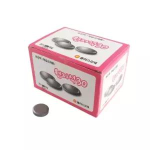 포비월드 교재용원자석 15mm 300개 -31328 용자석 블랙 검정 원형 공예용 교구 교구용 철자석