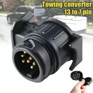 13 7 핀 플러그 어댑터 트레일러 커넥터 방수 12V 보호 견인 소켓 Towbar 핸드 툴