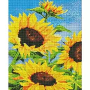 보석십자수 해바라기와파란하늘 40x50 비즈십자수