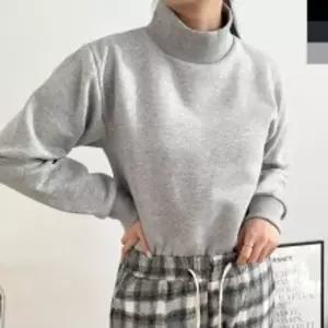 DGI 1831G 여자기모면반목폴라티셔츠 기본 심플 여성 데일리 목라 긴팔 레이어드옷 목티