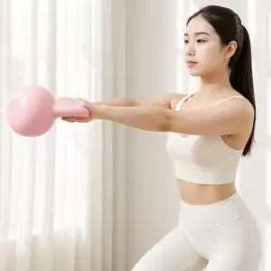 힙바디 피트니 스 케틀벨 6.8kg 핑크웨이트도구 헬스용품 전신운동 덤벨 근력