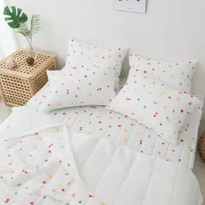 FRUIT 시어서커 여름 침구 밴딩패드 Q침대 깔개 심플 데일리 다용도 카페트 침대밴 침대용 이불
