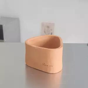 (11x7cm)(삼각) 테라원 빈티지 수제 토분/꽃화분/분재/화분/다육이/다육/선인장/난화분/모종/분갈이/실내
