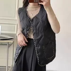 퀄팅 여성 패딩 조끼 여자 쪼끼 겨울 누빔 베스트룩 패션 실내 이너