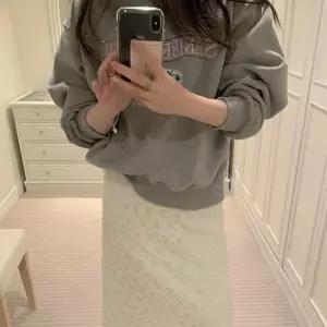 하트 여리핏 레이스 펀칭 롱 스커트
