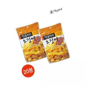 서울지앤비 땅콩 버터 오징어 18g 20봉 술안주
