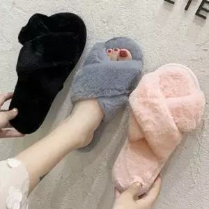 털신 여성 털슬리퍼 거실화 침실 슬리퍼 밍크털 방한 사무실