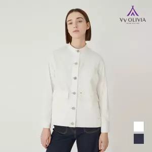 [VVOLIVIA] 밴드넥 데님 자켓_VVBMJYM3171