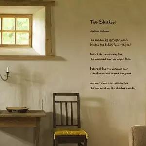 포인트 벽장식 레터링스티커 데코 그래픽 The Shadow [a013756]