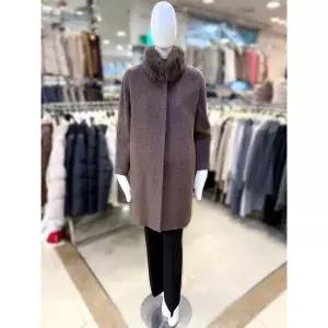 [하프클럽/] 세이브존01 폭스퍼 모직 하프 코트 JAEW1WCH320-1