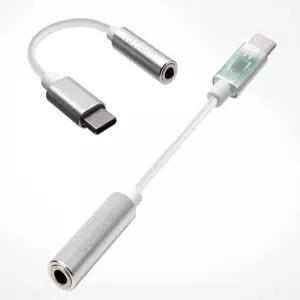 C타입 4극 AUX 변환 케이블 10CM 메탈 프리미엄 C타입이어폰젠더