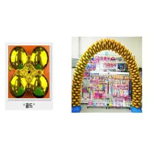 은박풍선 아치 가랜드 세트 골드 아치풍선