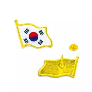태극기 패션브로치 국기 뱃지 기념품 액세서리 핀