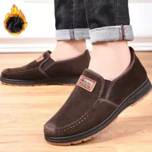 남성 데일리 방한화 털안감 단화 워킹화 털로퍼