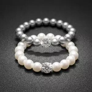 3mm 스몰 백진주 흑진주 지르코니아 포인트 우정템 반지