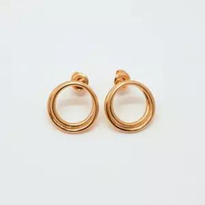 오팔하우스 925Silver 투 서클 링 귀걸이 OPAUE421