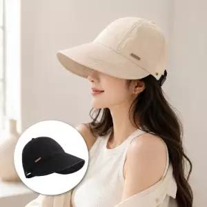 사이즈 조절 챙모자 여성용 썬햇 여름 챙넓은 모자