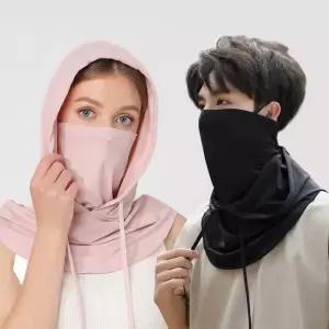 쿨링 아웃도어 멀티 넥워머 후드 마스크 자전거 운동 초경량 URK-377