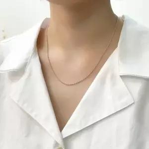 오팔하우스 925Silver 꽈배기 이태리체인 목걸이 OPHEN1287