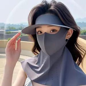 로즈니 올인원 쿨링 썬캡 마스크 스포츠 모자 스카프 골프 SD-1002301