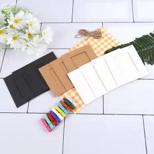 종이 액자 컬러 집게 SET