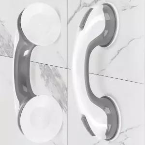샤워 손잡이 2팩 욕조 및 그랩 바 강력한 흡착 컵이 있는 12인치 욕실용 부상 방지를 위한 밸런스 안전