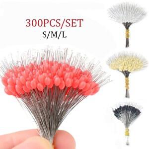 낚시대수리 300PCS 실리콘 공간 콩 타원형 BOBBER 직업 저항 낚시 물고기 라인 플로트 장비 스트랜드