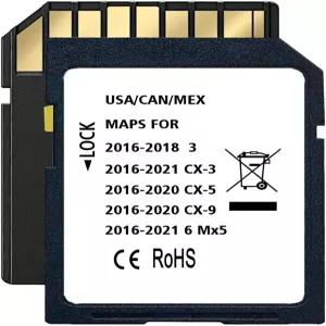 최신 내비게이션 SD 카드 호환 가능 2016-21 -Cx3 2016-22 -Mx5 2016-18 -3 -6 Can/Mex/USA 지도