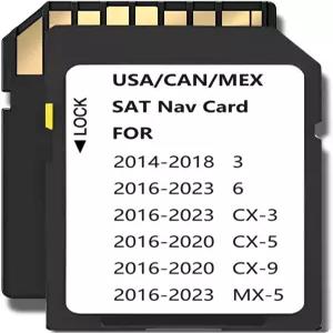 최신 내비게이션 SD 카드 메모리 maz*da 모델과 호환 2016-23 -Cx3 -Mx5 2014-18 -3 -6 Can/Mex/USA Maps