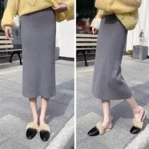 스터닝팩토리 레이디 주말 외출복 데이트 패션 밴드 립 스테디 니트웨어 치마롱스커트롱 스커트