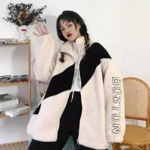 스터닝팩토리 직장인 데일리룩 F W 동절기 플리스 집업자켓 겉옷 트렌드 우먼 코트아우터 양털 컴포트