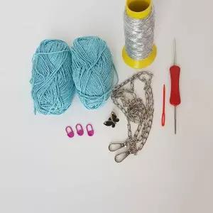 크로스백 DIY 만들기 키트 뜨개실 패키지 취미용 가방 세트
