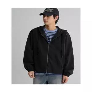 에잇세컨즈 내추럴 드레이프 후드 재킷 블랙 456339MX25 6133778