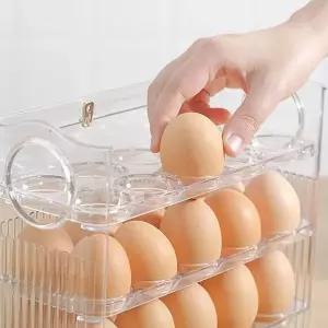 계란 트레이 오토폴딩 달걀 보관함 계란용기 통 정리함