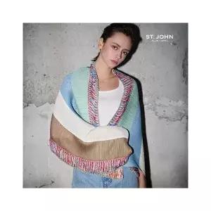 센존블루라벨 25SS 아트웍 볼레로 숄2674259