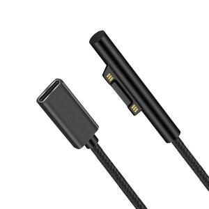 GOMASS SURFACE CONNECT USB-C 충전 케이블 PD 15V /3A는 MICROSOFT SURFACE PRO 3/4/5/6/7 SURFACE LAPTOP 3/2/1 SURFACE GO SURFACE BOOK 1/2/3에 호환되며 용량은 0.2M입니다
