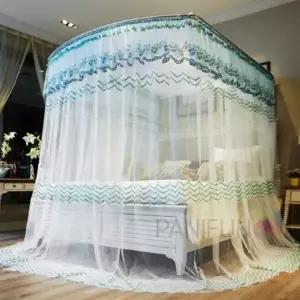 ( )캐노피 침대모기장 150x200그린 여름모기장 커튼모기장 침대용모기장 실내모기장 대형모기장
