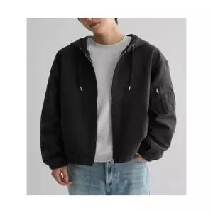 에잇세컨즈 내츄럴 워싱 후드 재킷 블랙 456239CMK5 6029512