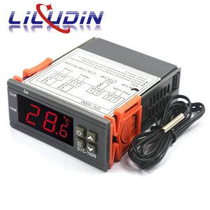 디지털 온도 컨트롤러 조절기 인큐베이터 릴레이 LED 10A 가열 냉각 STC-1000 센서 12V 24V 220V