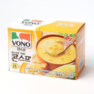 [글로벌푸드]VONO 보노 옥수수알 그대로 콘스프 21g x 18봉 / 컵스프