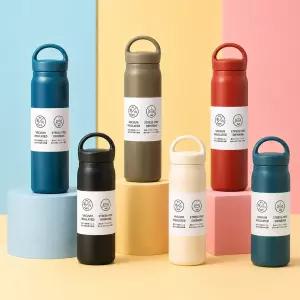 몬트 텀블러 손잡이 사무실 차량용 캠핑 등산 거름망 미니 보온보냉 스텐 물병 300ml 500ml