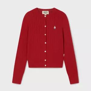 [백화점정품] 후아유 [여성] Steve High Gauge Cotton Cable Cardigan WHCKG2325F