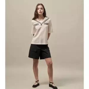 올리비아로렌 카라형 블라우스 티셔츠  VOCAS5M4331