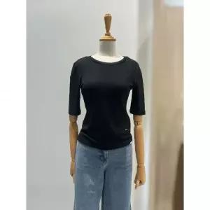 이월수량 ZOOC 주크 V263MSM906 라운드넥 베이직 펄 티셔츠 BK 2787044
